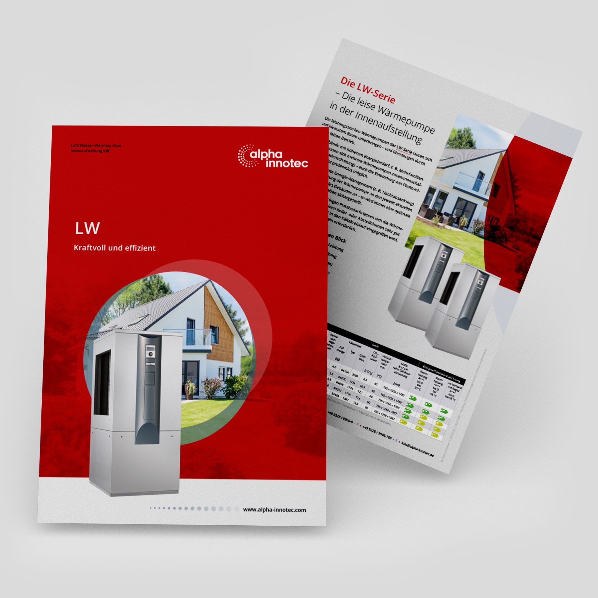 Produktdatenblatt LW Luft-Wasser-Wärmepumpen alpha innotec