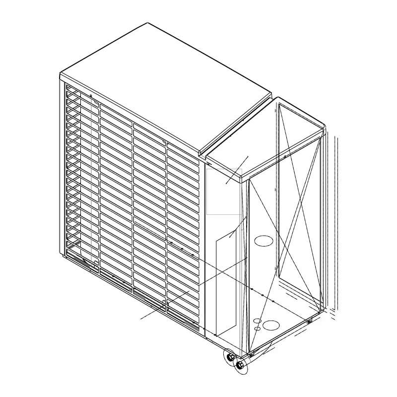 The CAD file of an alpha innotec heat pump