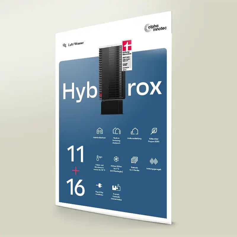 Product sheet Hybrox 11 | 16 Air-to-Water Heat Pumps alpha innotec