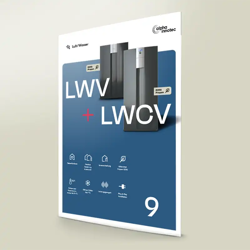 Product sheet LWDV 9 Air-to-Water Heat Pumps alpha innotec