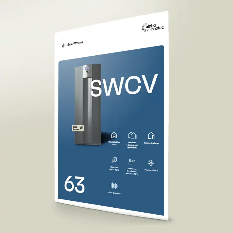 Product sheet SWCV63 Brine-to-Water Heat Pumps alpha innotec