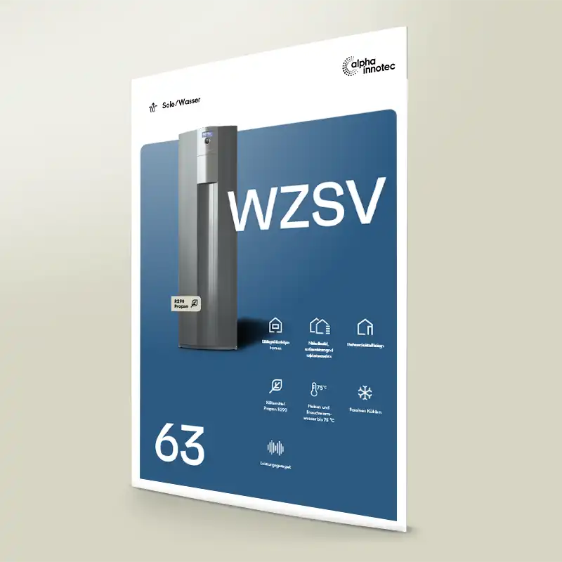 Product sheet WZSV Brine-to-Water Heat Pumps alpha innotec