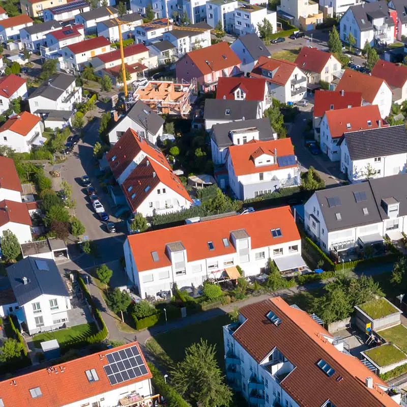 Luftaufnahme Siedlung