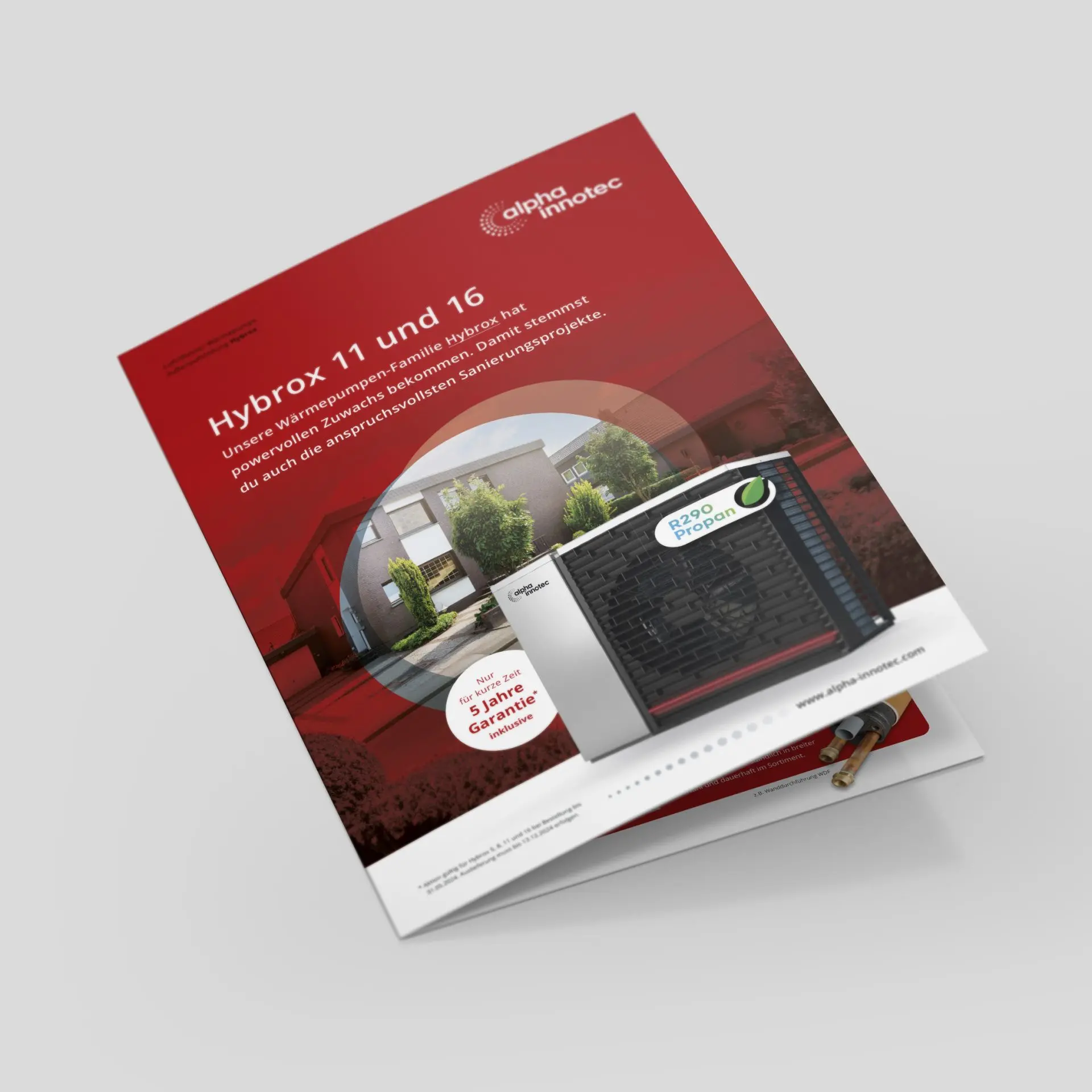 Produktdatenblatt Hybrox Luft-Wasser-Wärmepumpen 11 und 16 alpha innotec